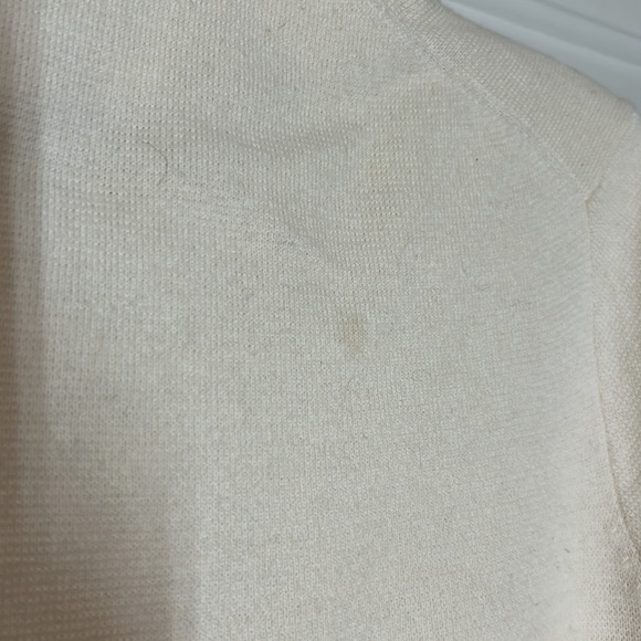 J.Crew 365 sweater jacket. Off white color. 3/4 sleeves. Sz M - Picture 9 of 9